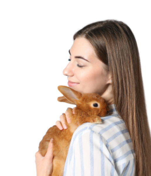 Lady with bunny