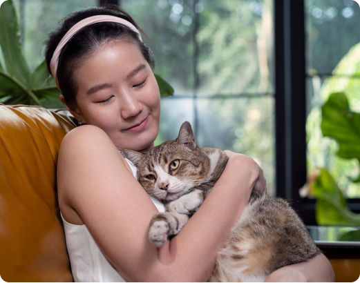 Lady with Cat