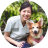 Vet with dog